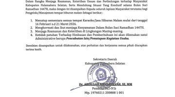 Pemkab Halsel Tutup Sementara Tempat Hiburan Malam Selama Ramadhan